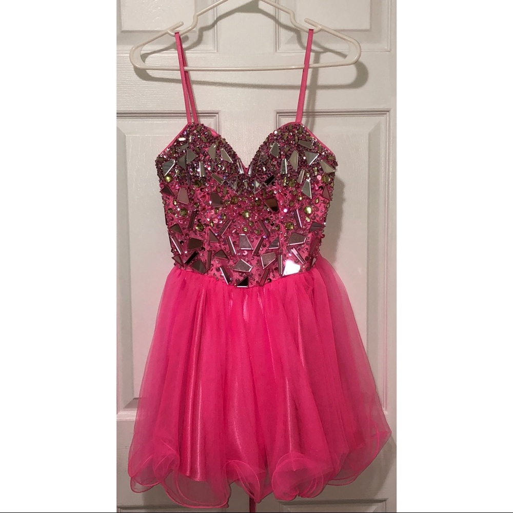 Pink grad dress